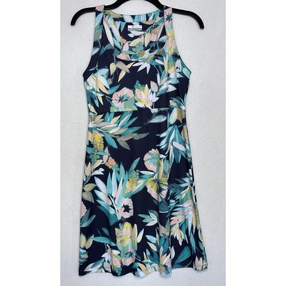Columbia Dresses & Skirts - Columbia Floral Athleisure Casual Tank Dress Beachy Sleeveless Activewear XS EUC